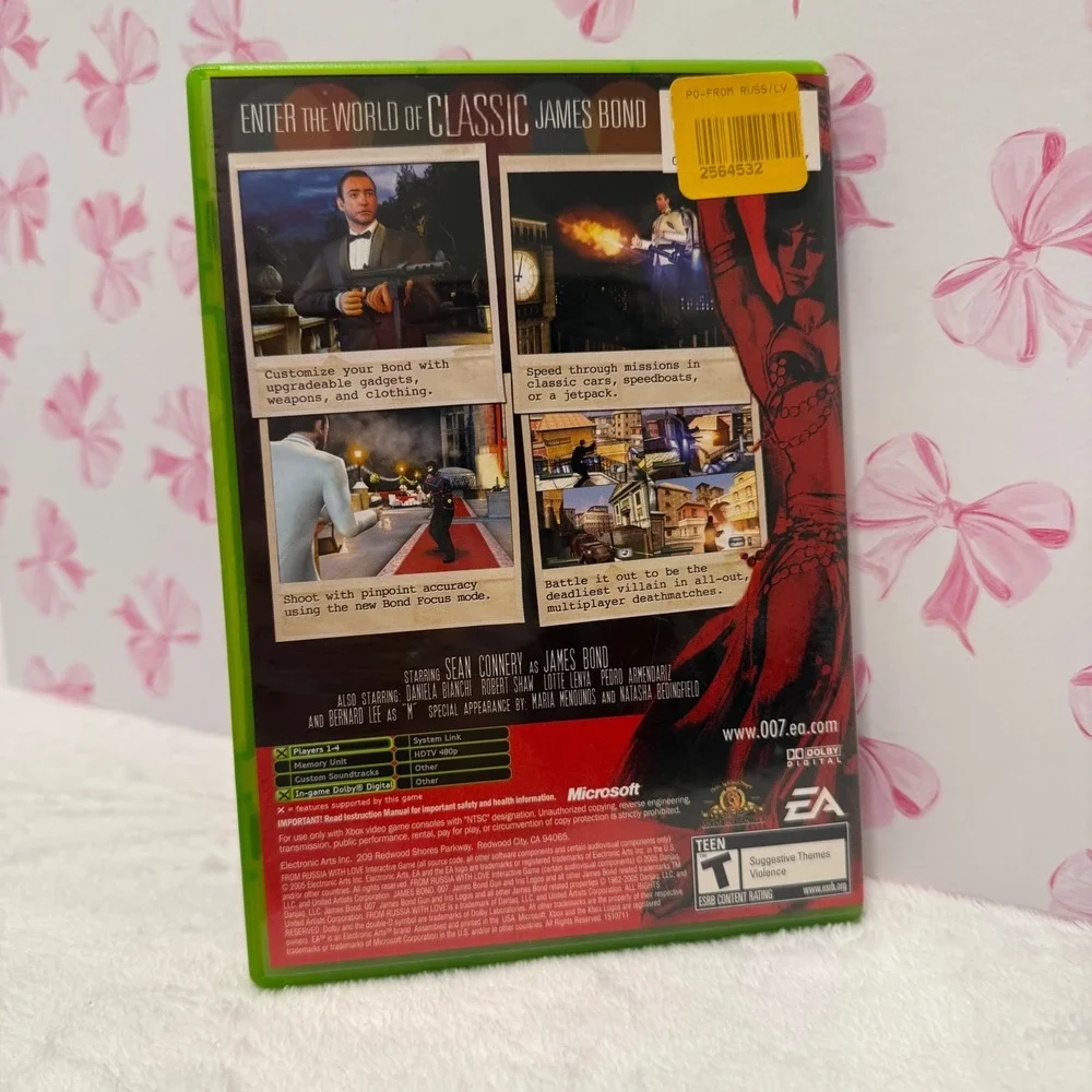 From Russia With Love 007 James Bond (Microsoft Xbox, 2005) Complete with Manual
